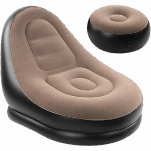 Poltrona Inflável Anatômica com Puff – Conforto e Estilo para suas Férias!