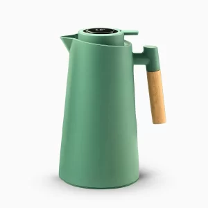 Garrafa Térmica com Cabo de Madeira e Display Digital – Bebidas na Temperatura Perfeita com Estilo e Tecnologia!