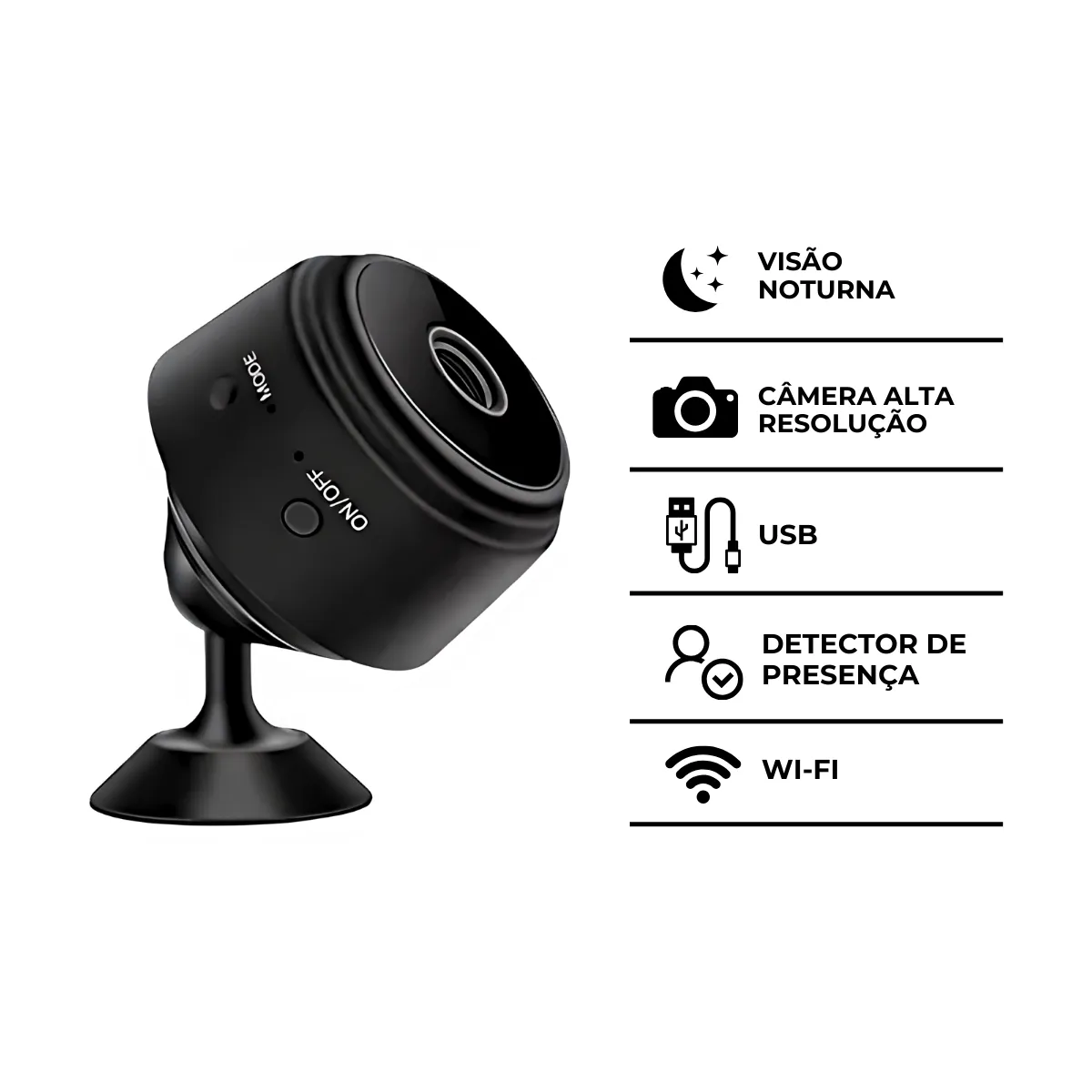 🔒 Mini Câmera A9 Wi-Fi Full HD – Segurança Discreta com Alta Tecnologia 8 🔒 Mini Câmera A9 Wi-Fi Full HD – Segurança Discreta com Alta Tecnologia - Imagem 8
