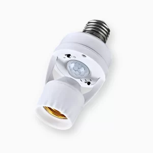 Adaptador de Soquete com Sensor de Movimento e Detector de Luz – Automação Inteligente para Iluminação