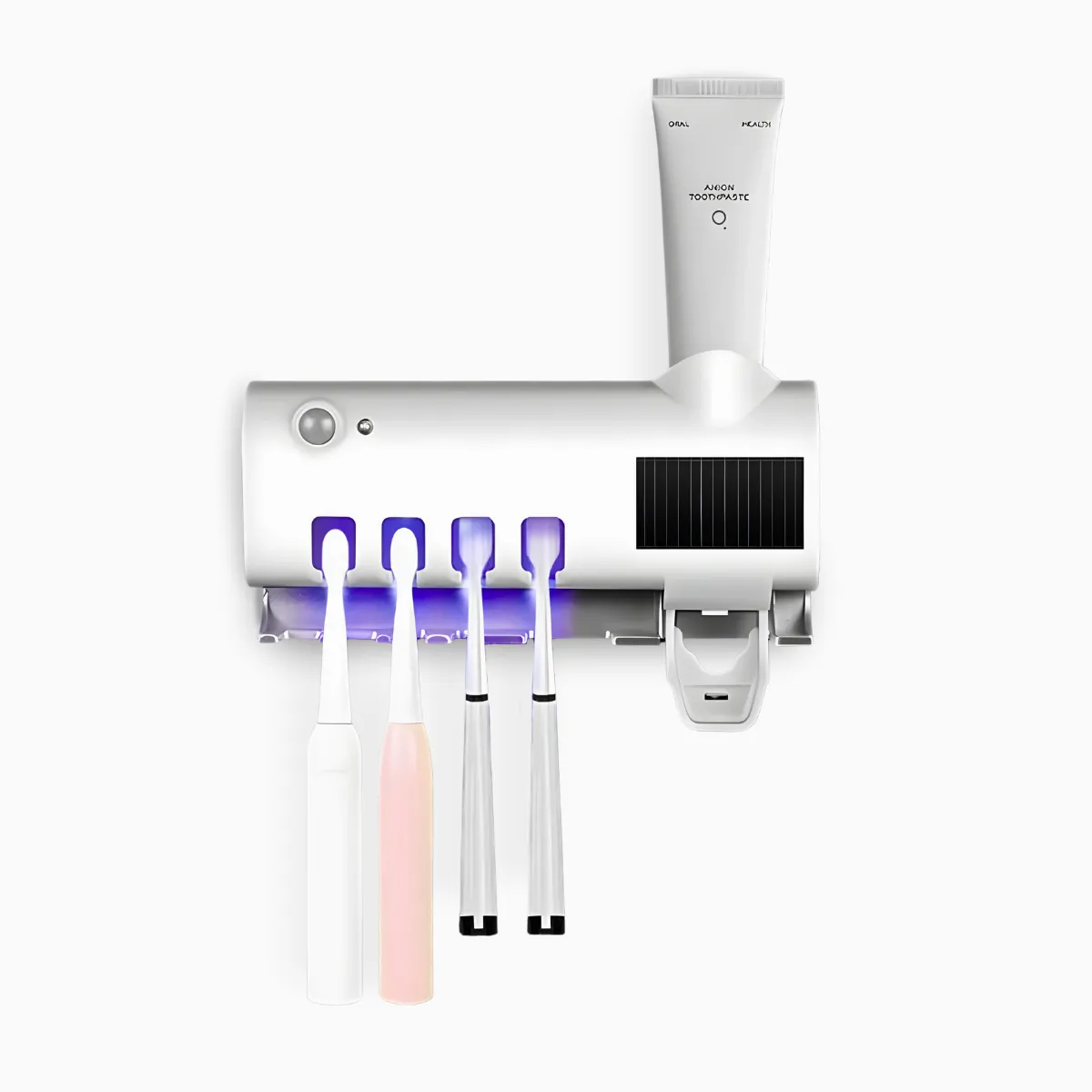 Suporte Dipenser Com Esterilizador para escovas de dentes 1 Suporte Dipenser Com Esterilizador para escovas de dentes